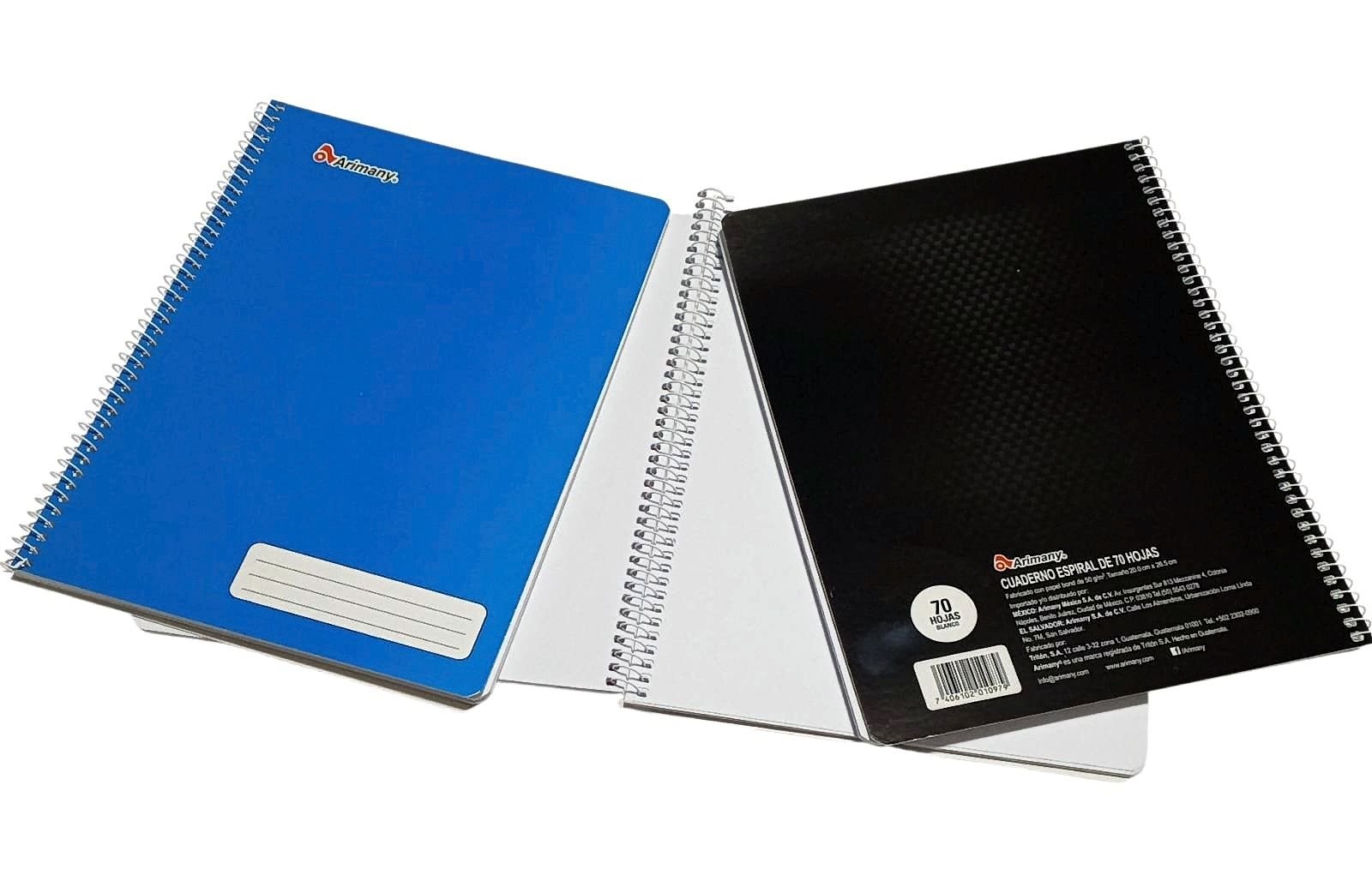 108 CUADERNO ESPIRAL ARIMANY #1 ANILLO SIMPLE 70H PASTA FLEXIBLE SL. - Imagen 1