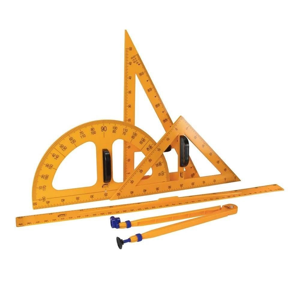 129 ESTUCHE GEOMÉTRICO FAST PARA PIZARRON. - Imagen 1