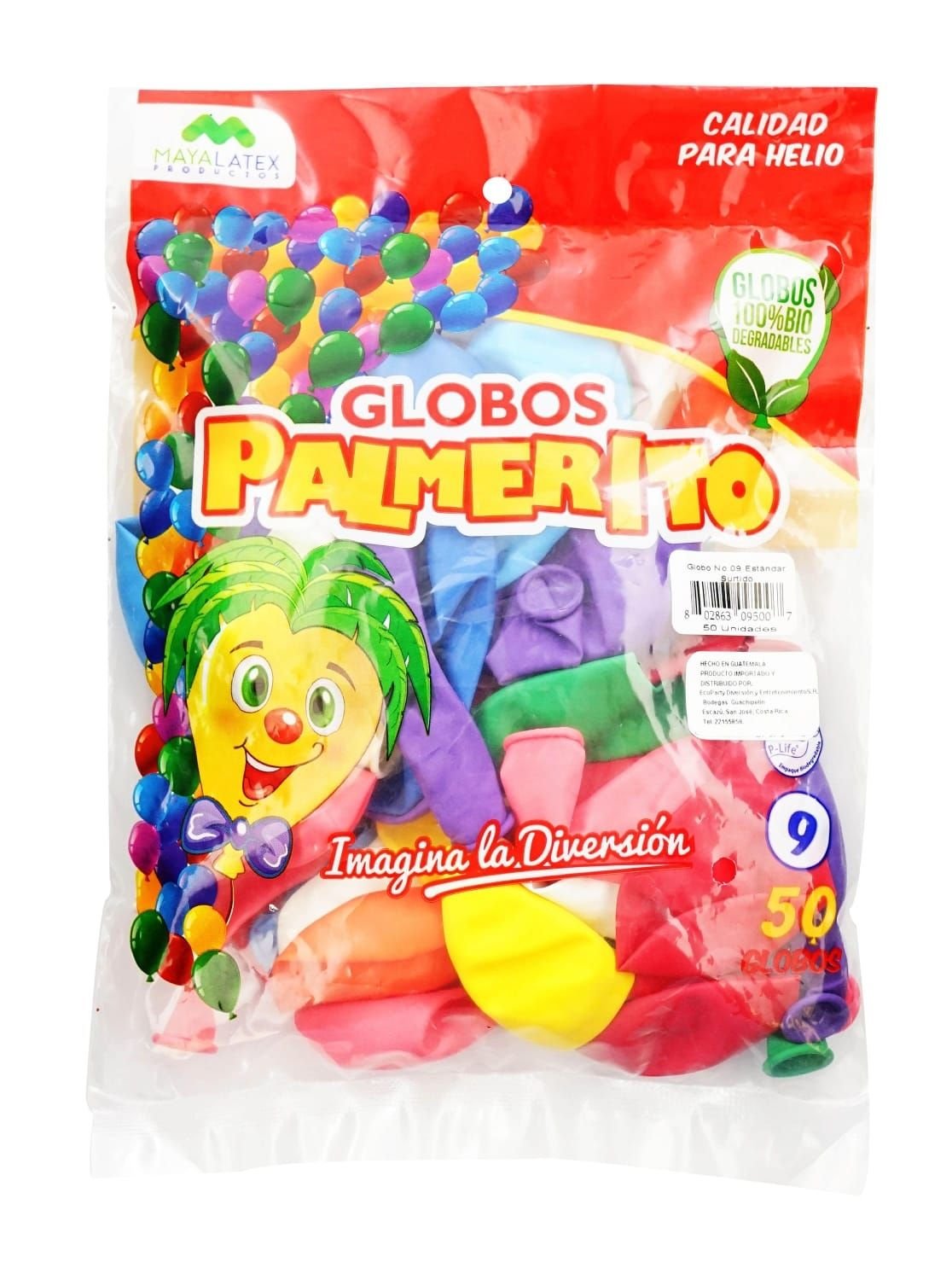 148 GLOBO LISO #9 COLORES. - Imagen 1