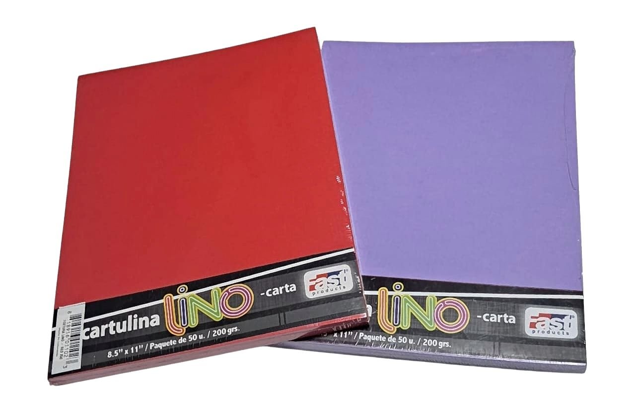 172 HOJAS LINO CARTA COLORES - Imagen 1