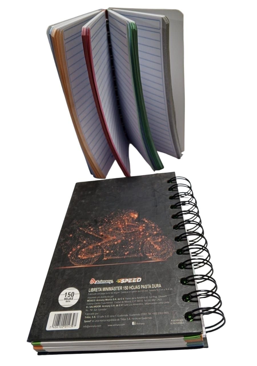 191 LIBRETA MINIMASTER 150H PASTA DURA SPEED 5MATERIAS. - Imagen 1