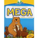LIBRO PARA COLOREAR Y ACTIVIDADES TRAZOS Y COLORES MEGA CASTOR.