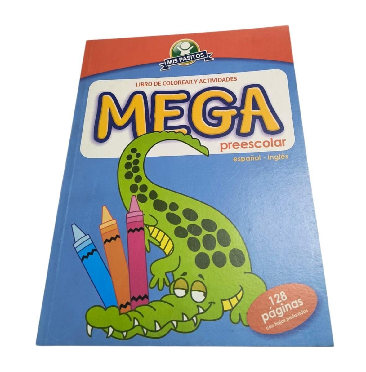 198 LIBRO PARA COLOREAR Y ACTIVIDADES MEGA PREESCOLAR ESPAÑOL-INGLÉS. - Imagen 1