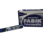 MARCADOR PERMANENTE FABIK PUNTA REDONDA AZUL.