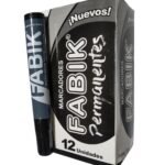 MARCADOR PERMANENTE FABIK PUNTA REDONDA NEGRO.