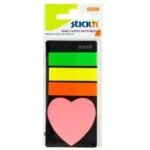 NOTAS ADHESIVAS STICK'N BANDERITAS + CORAZON 21477