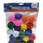 POM PONES DE 4.5 CM COLORES SURTIDO.