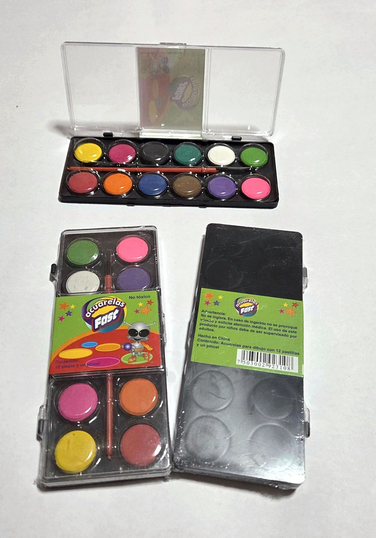 3 ACUARELA FAST 12 COLORES. - Imagen 1