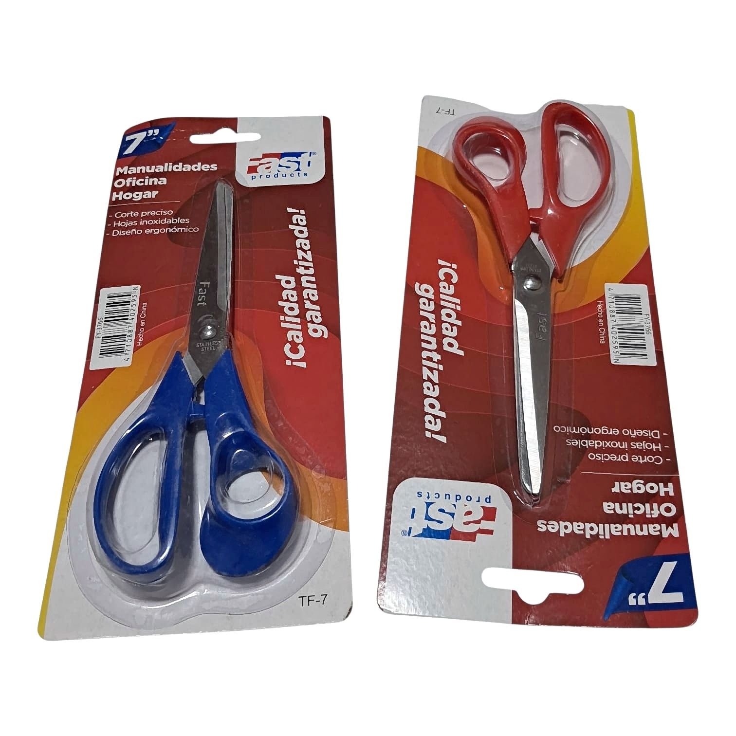 327 TIJERA DE 7" CON MANGO PLÁSTICO. - Imagen 1