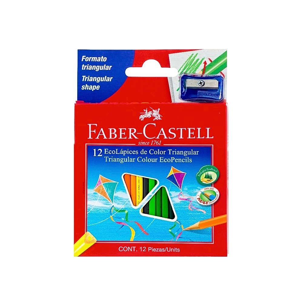 55 CRAYON DE MADERA FABER C 12 CORTO. - Imagen 1