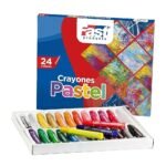 CRAYON PASTEL 24 COL GRASO FAST.
