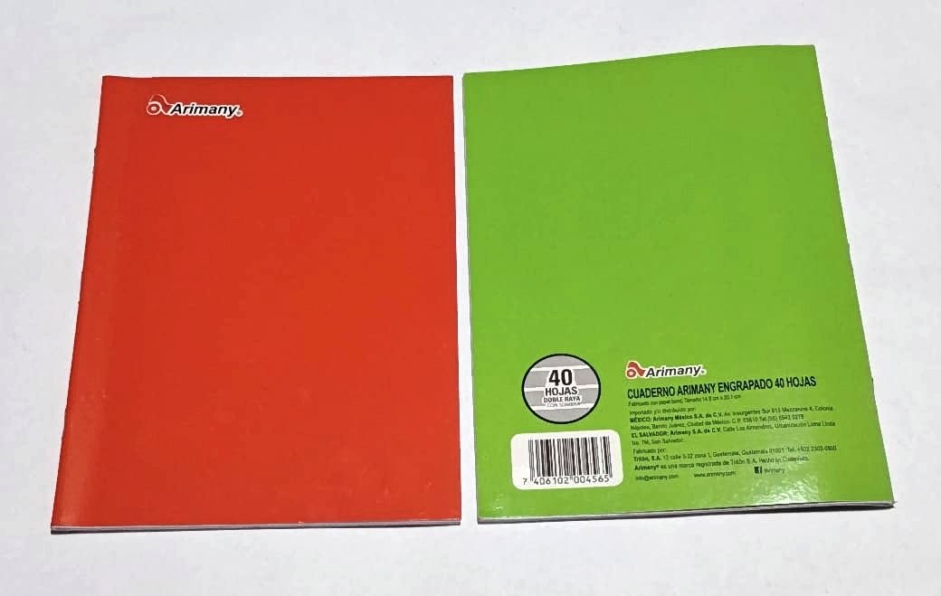 84 CUADERNO ENGRAPADO DE 40 HOJAS DOBLE LINEAS - Imagen 1