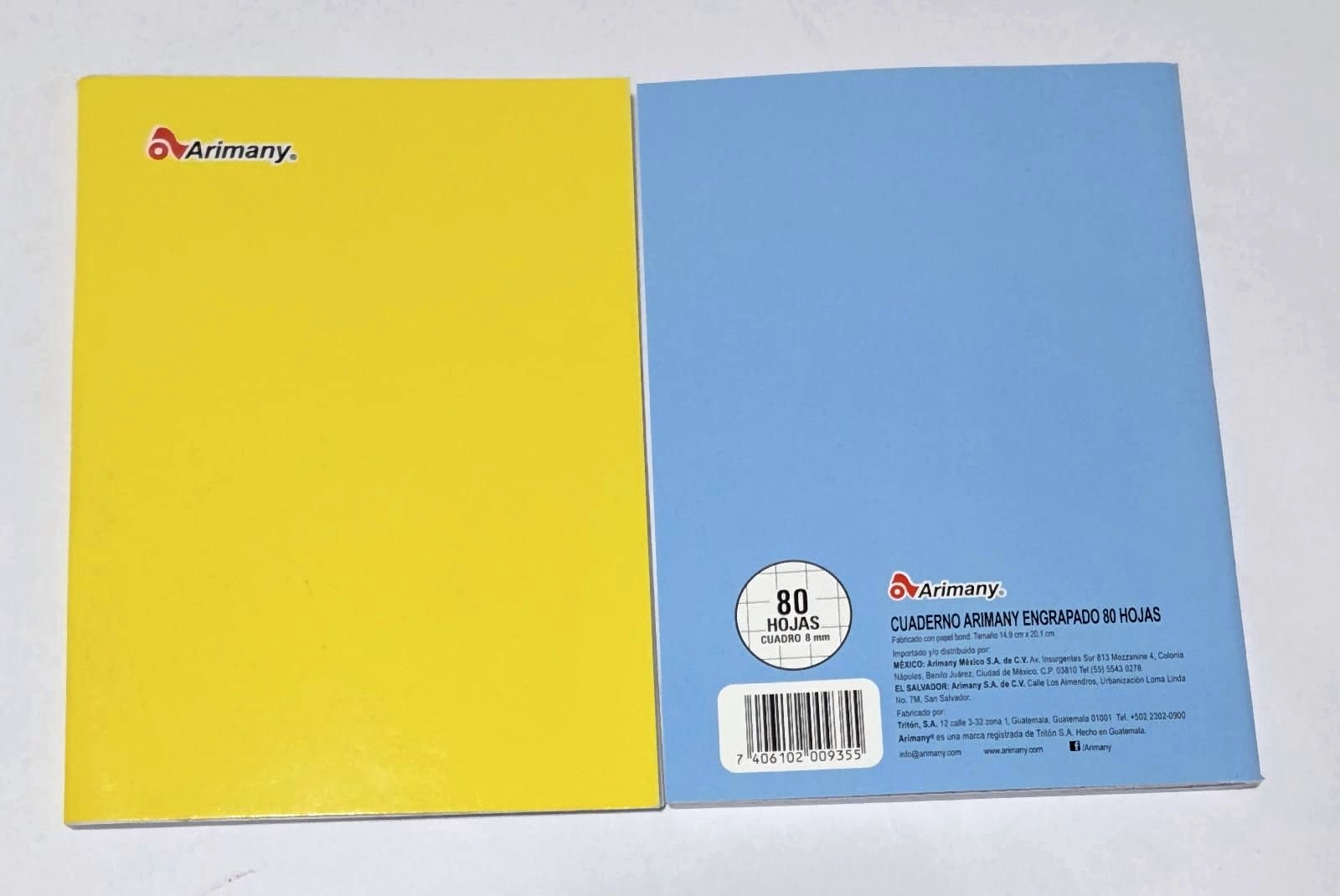 87 CUADERNO ENGRAPADO DE 80 HOJAS 8MM. CUADROS GRANDES. - Imagen 1